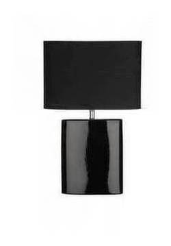 Ellipse Table Lamp with Black Shade.